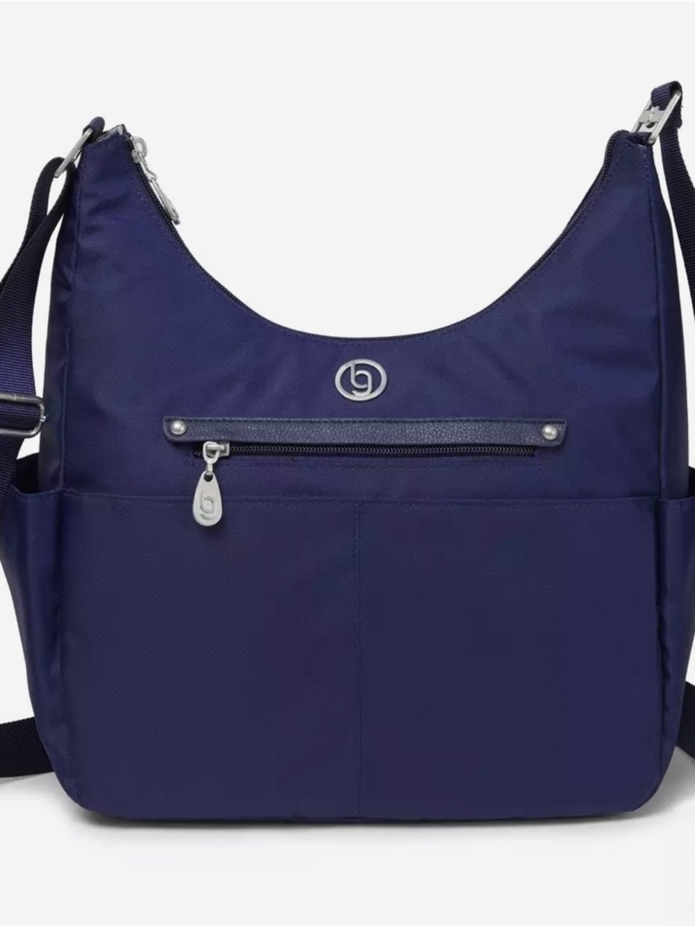 BG by Baggallini Phoenix Hobo Crossbody Bag Navy Blue